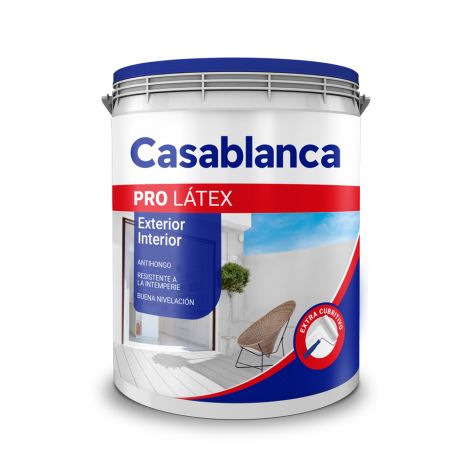 Casablanca PRO Látex Interior – Exterior Mate 4 Lt
