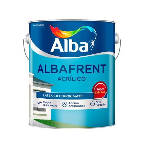 Látex Exterior Acrílico Albafrent Alba 10 Lt
