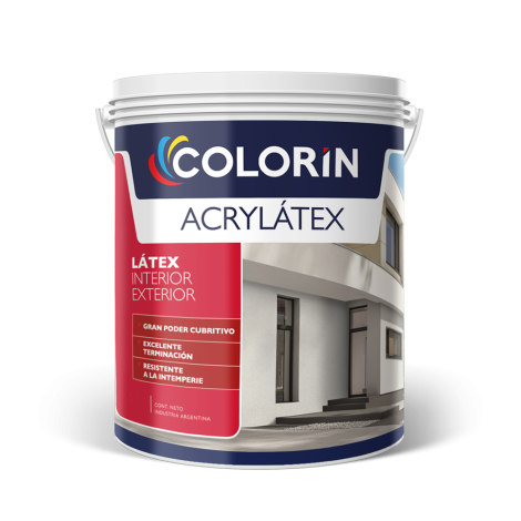 Acrylatex Latex Interior Exterior Blanco X 04
