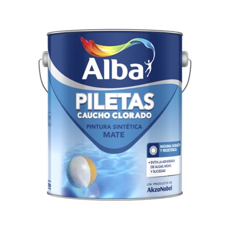 Pintura para Piletas Caucho Clorado 20 Alba Lt