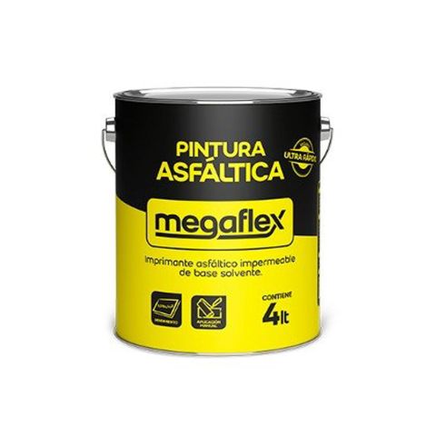 Pintura Asfáltica Imprimante Megaflex 4 Lt