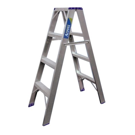 Escalera Aluminio Familiar Doble 7 Escalones Alpina