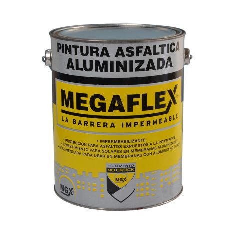 Pintura Asfáltica Aluminizada Megaflex 1 Lt