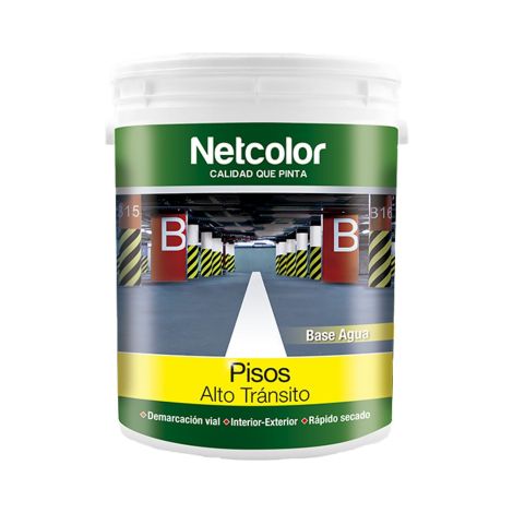 Netcolor Pisos Alto Transito Al Agua X 20 Lt