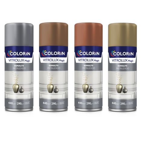 Aerosol Vitrolux 3 en 1 Metalizado 440ml