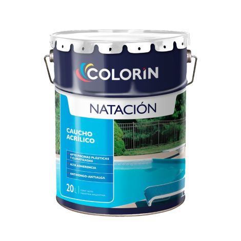 Pintura Pileta Caucho Acrílico Colorin 20 Lts