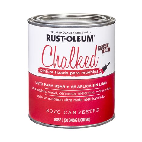 Chalked Pintura Tizada Rust Oleum 0,887 Lt