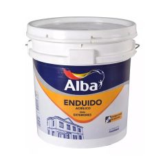 Enduido Exterior Acrílico Alba 20 Lt
