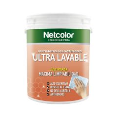 Látex Ultra Lavable Satinado Netcolor x 4 Lt
