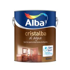 Barniz Al Agua Brillante Cristalba Alba 4 Lt.