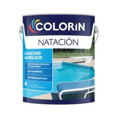 Pintura Piletas Caucho Acrílico Colorin 4 Lts
