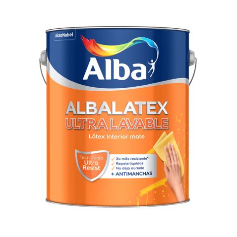 Albalatex Ultralavable Alba 10 Lt